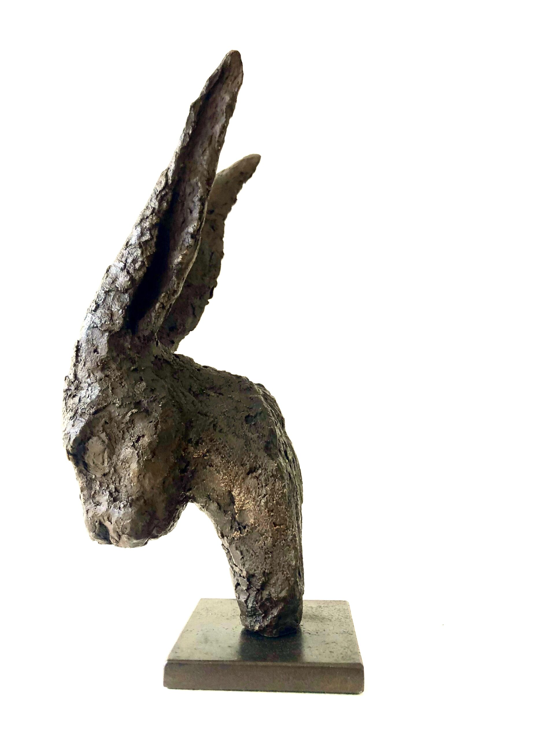 Ceramic hare finished with oxide