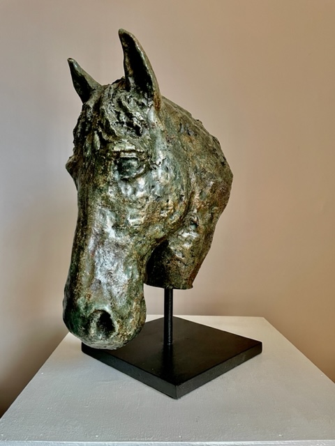Alfie — unique bronze cast dog sculpture