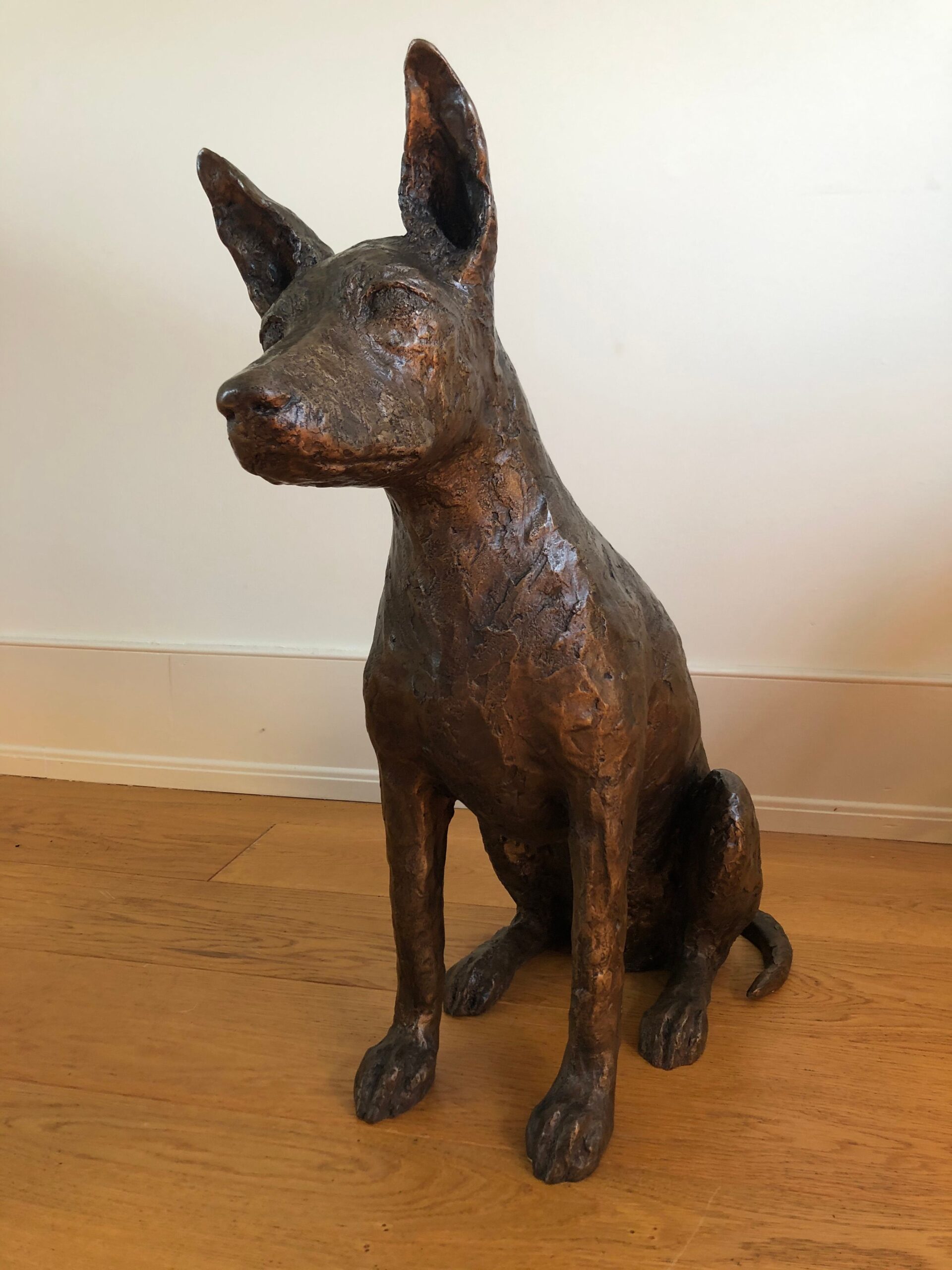 Oscar — commissioned dog sculpture
